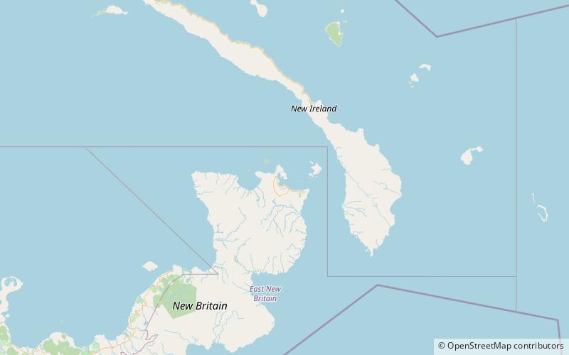 Volcán Rabaul location map
