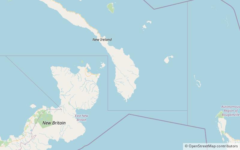 verron range new ireland island location map