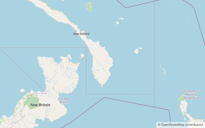 mount taron nueva irlanda location map
