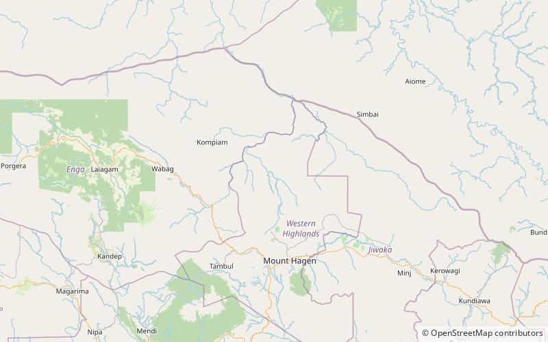 Baiyer River Sanctuary location map