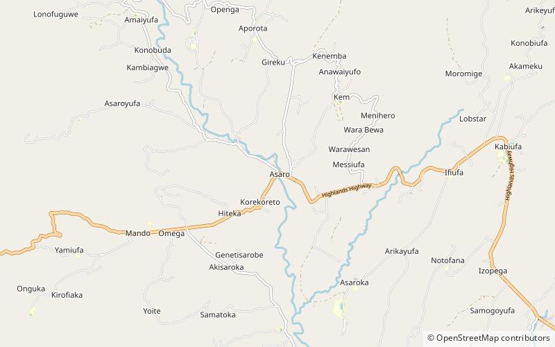 lower asaro rural llg goroka location map