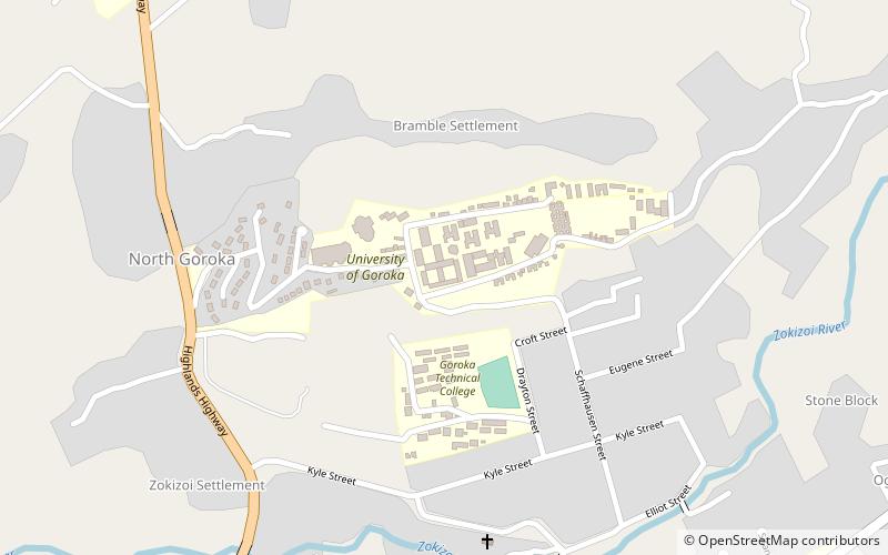 universite de goroka location map
