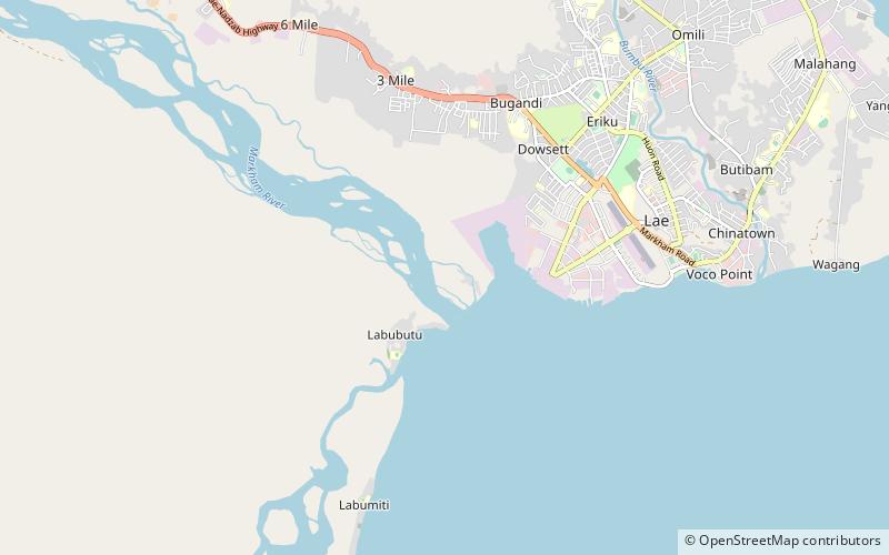 markham valley lae location map