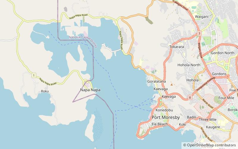 Hanuabada location map