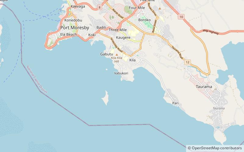 vabukori puerto moresby location map
