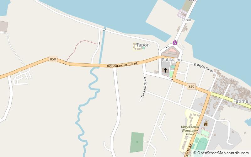 ubay poblacion location map