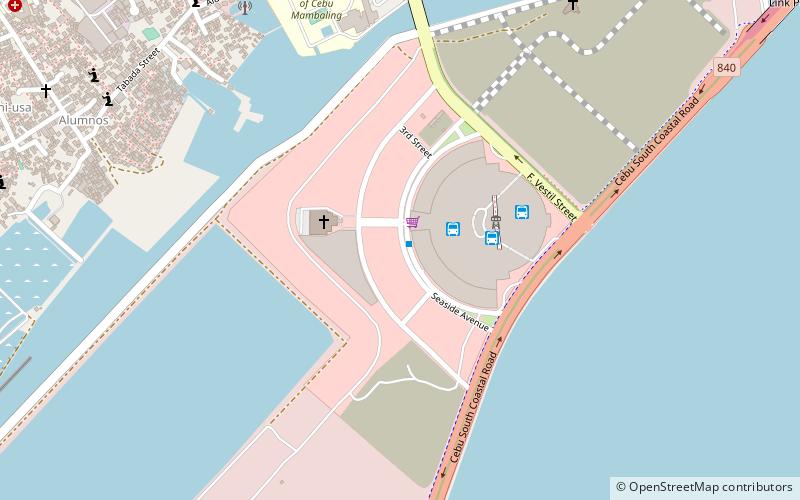 sm seaside city cebu location map