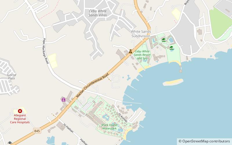 mactan island aquarium cebu location map