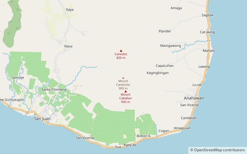 Cabalían location map