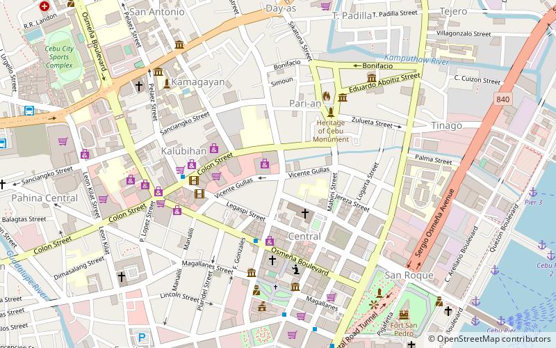 Jose R. Gullas Halad Museum location map