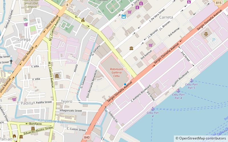 Robinsons Galleria Cebu location map