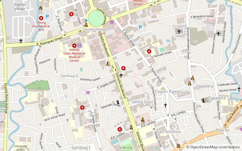 Bradford Memorial Chapel location map