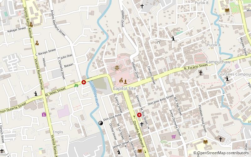 Cebu Provincial Capitol location map