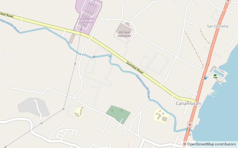 Compostela location map