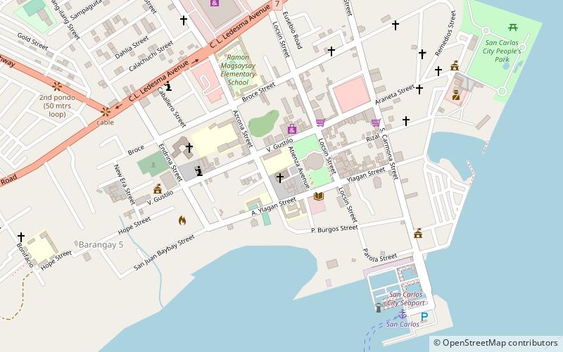San Carlos Cathedral location map