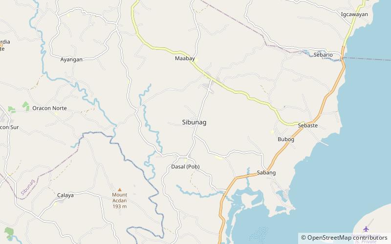 Sibunag location map