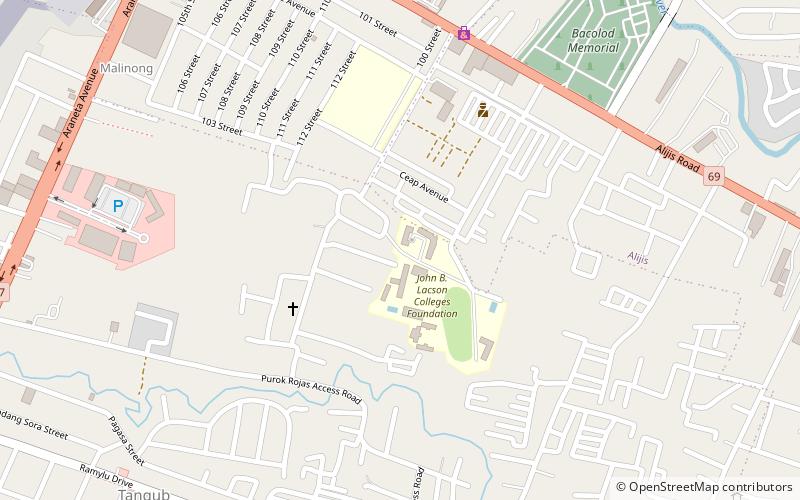 john b lacson colleges foundation bacolod bacolod city location map