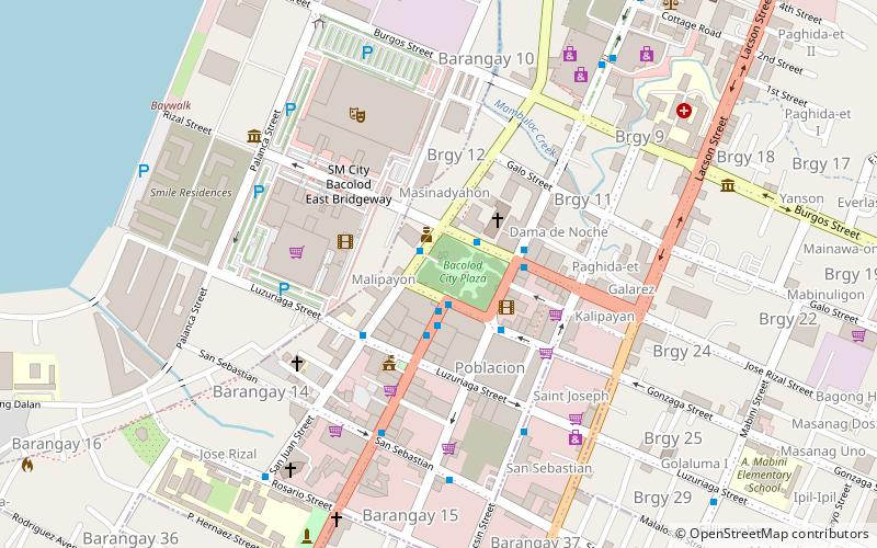 Bacolod Public Plaza location map
