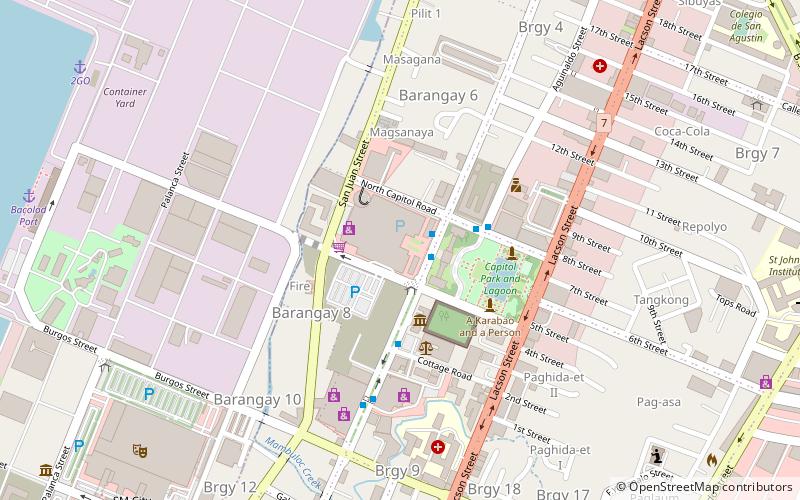 the upper east bacolod city location map