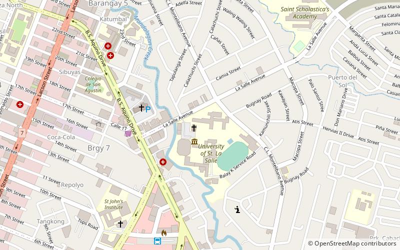 University of St. La Salle location map
