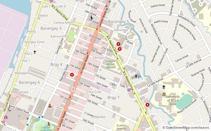 colegio de san agustin bacolod location map