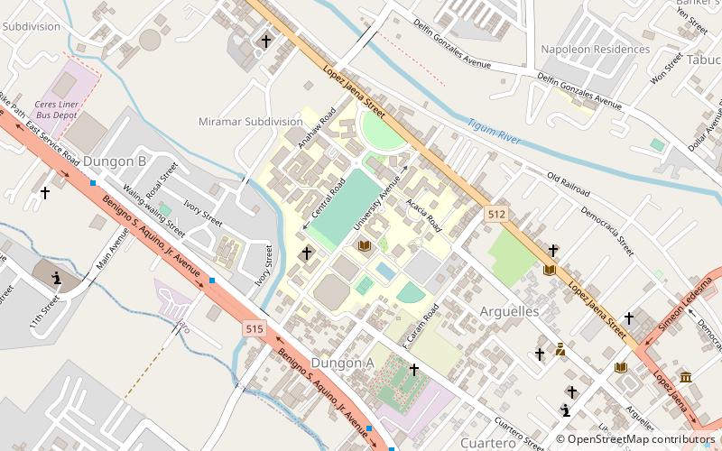 Central Philippine University - College of Nursing and Allied Health Sciences location map