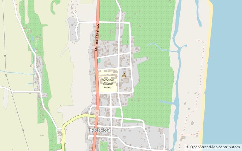 MacArthur location map