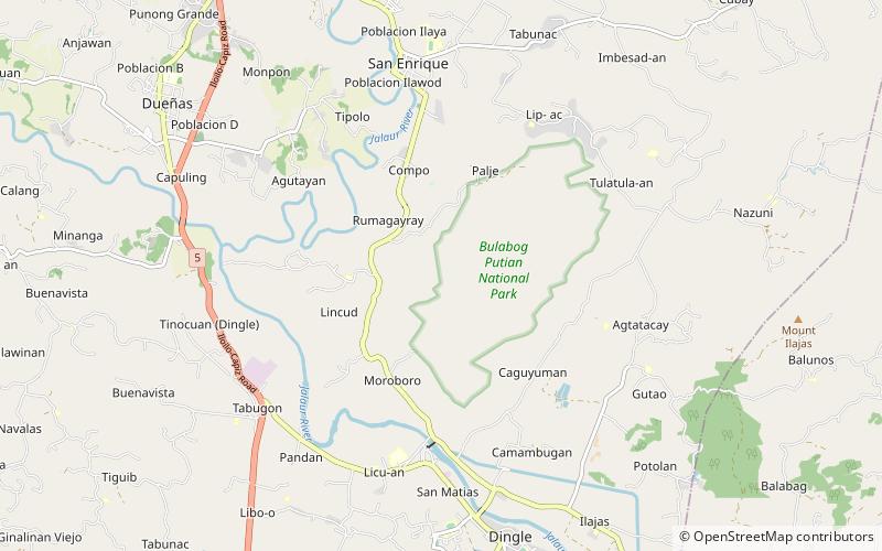 Parque nacional de Bulabog Putian location map
