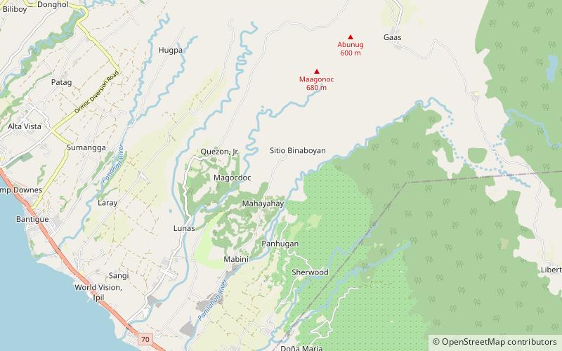 Mount Abunug location map
