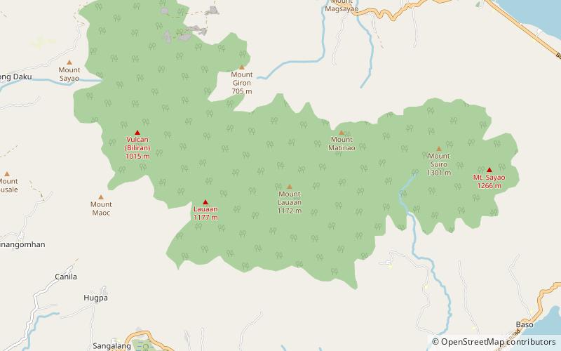 biliran volcano location map