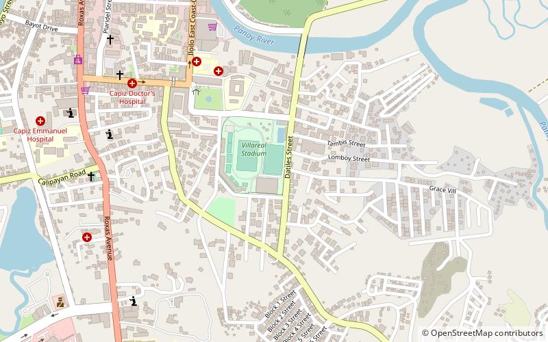 Villareal Stadium location map