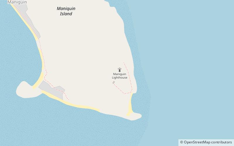 Maniguin Island Lighthouse location map