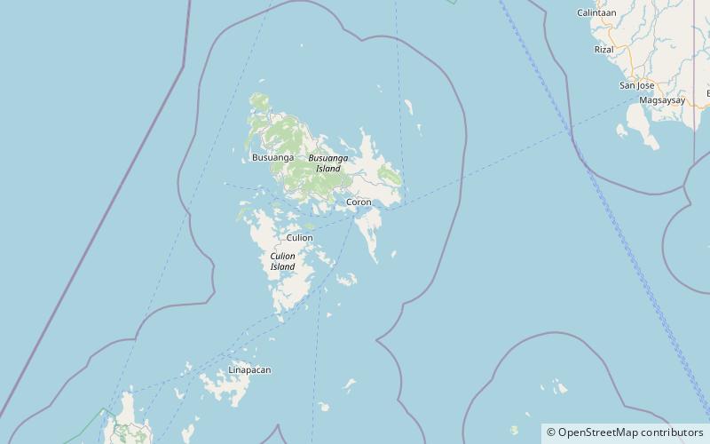 atwayan beach coron location map