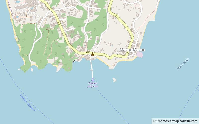 cagban beach boracay location map
