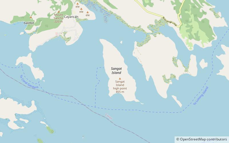 Sangat Island location map