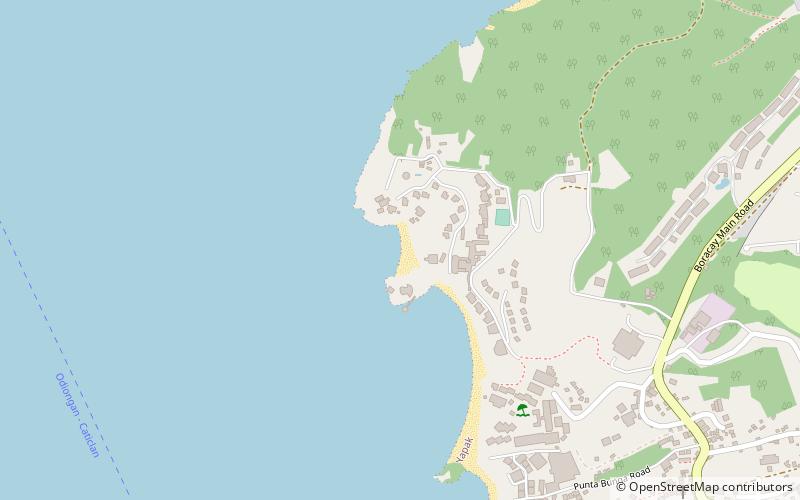 banyugan beach malay location map