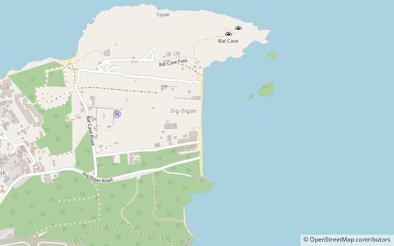 Ilig Iligan Beach location map