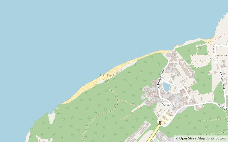 Puka Shell Beach location map
