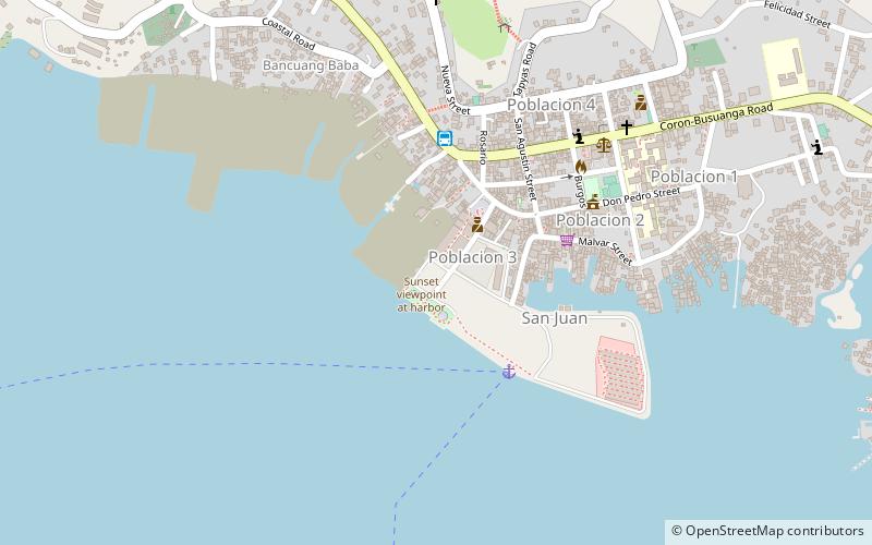 coron tourism plaza location map