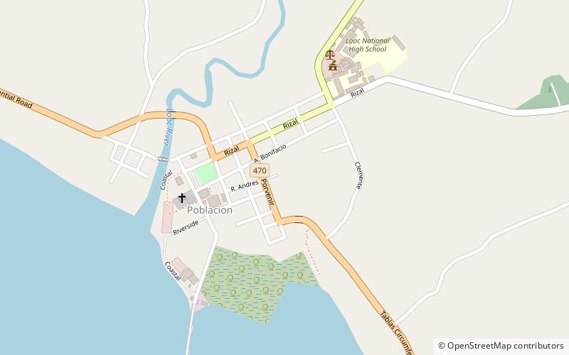 looc tablas island location map