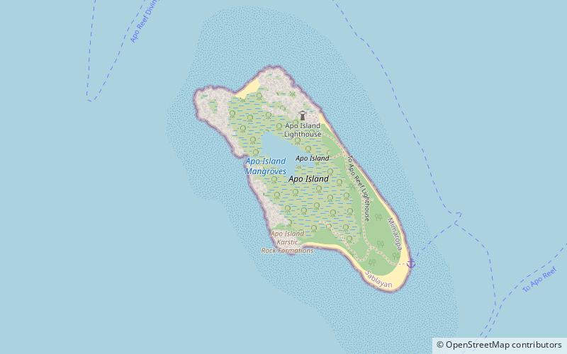 Apo Island location map
