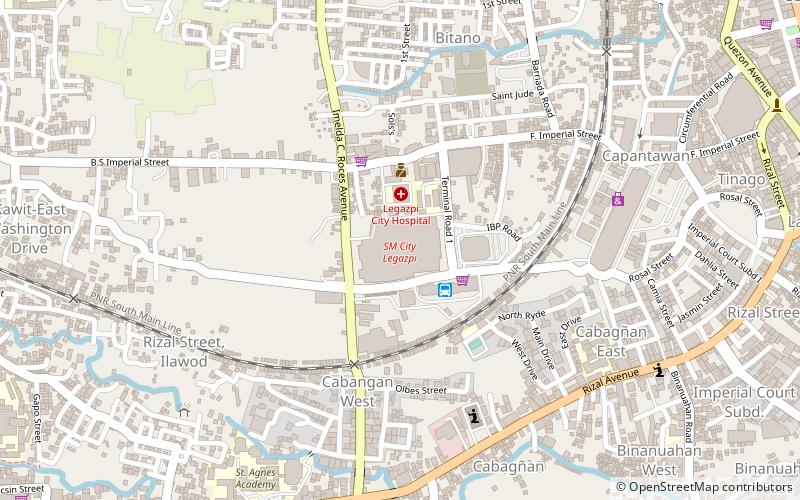 sm city legazpi location map