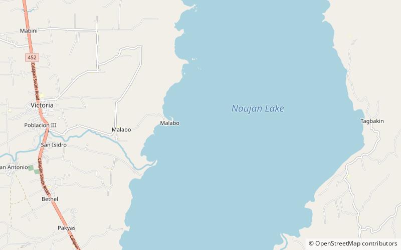 Naujan Lake location map