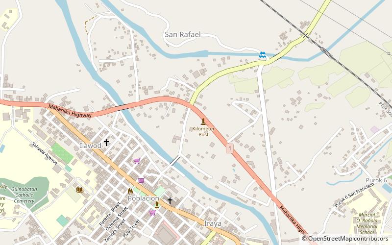 kilometer post guinobatan location map