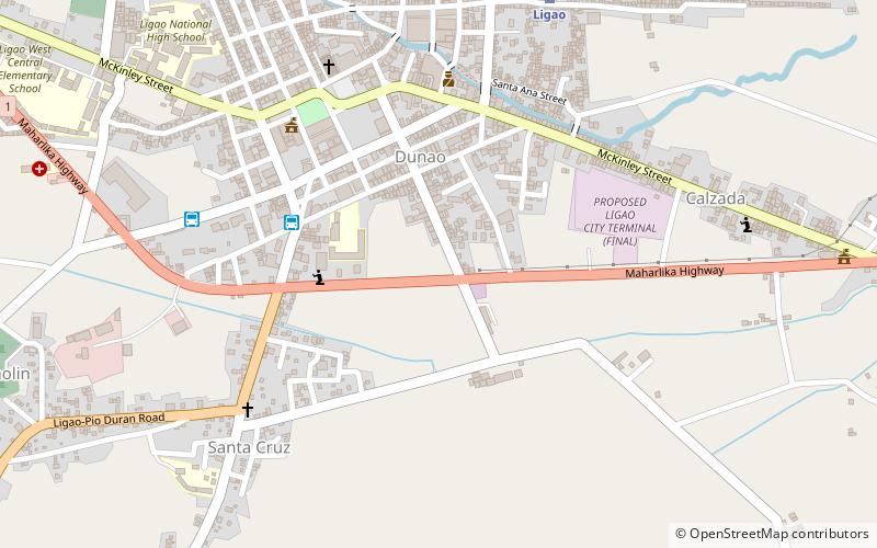 Ligao location map