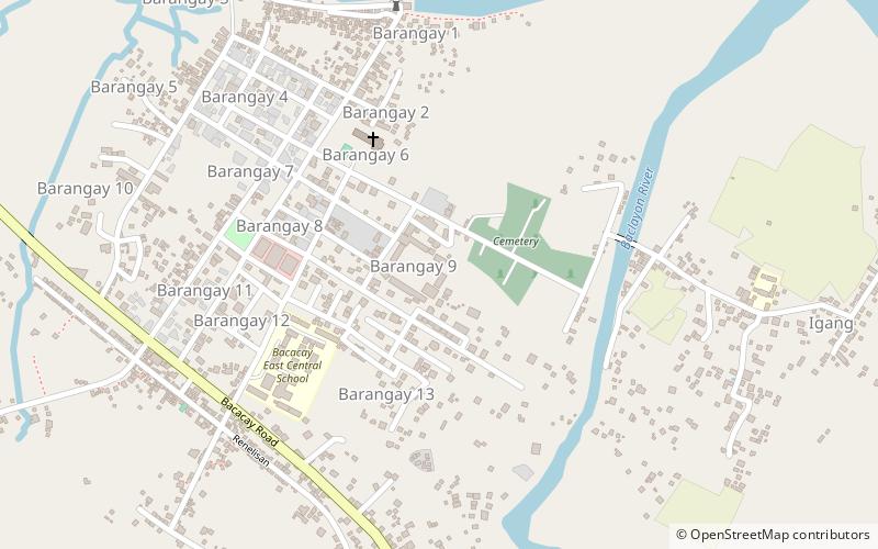 zamora memorial college bacacay location map