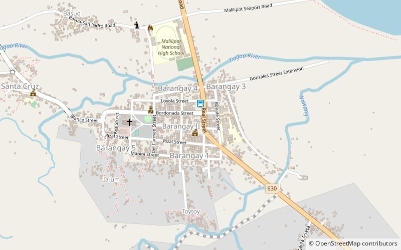 Malilipot location map