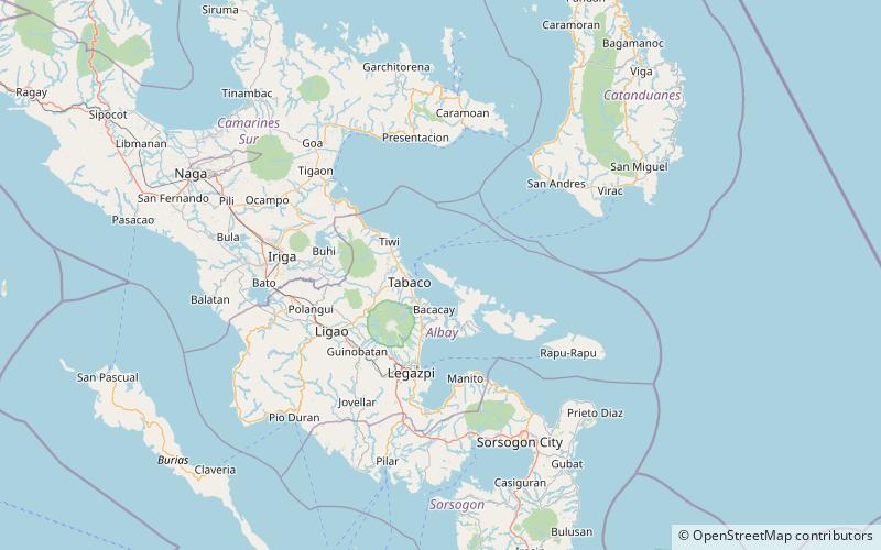 san miguel island tabaco location map