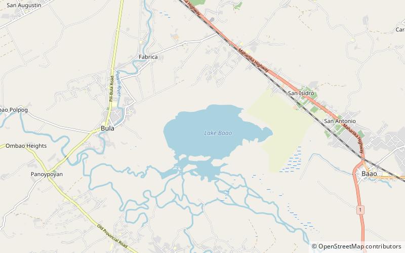 Lake Baao location map
