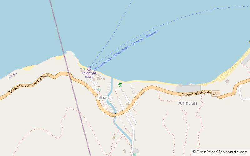 talipanan beach puerto galera location map